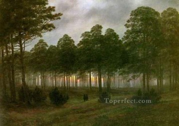 Evening HSE Romantic Caspar David Friedrich Oil Paintings